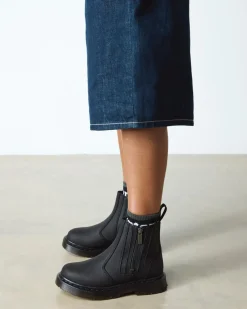 2976 Alyson DM's Wintergrip Chelsea Boots in Schwarz