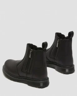 2976 Alyson DM's Wintergrip Chelsea Boots in Schwarz