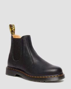 2976 Ambassador Leder Chelsea Boots in Schwarz