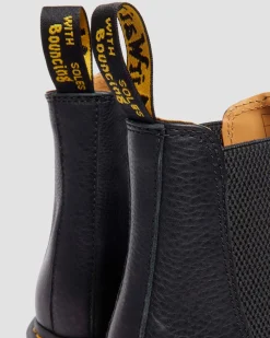 2976 Ambassador Leder Chelsea Boots in Schwarz