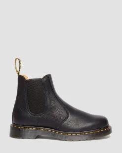 2976 Ambassador Leder Chelsea Boots in Schwarz