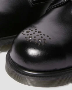 1461 Analine Leder Schuhe mit Stahlkappe in Schwarz