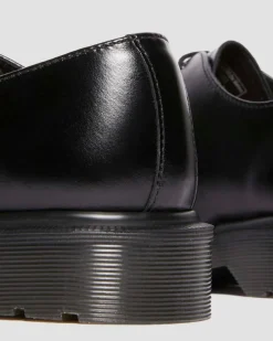 1461 Analine Leder Schuhe mit Stahlkappe in Schwarz