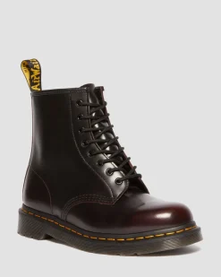 1460 Arcadia Leder Stiefel in Cherry Red