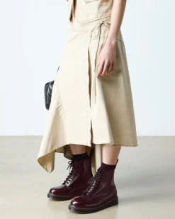 1460 Arcadia Leder Stiefel in Cherry Red