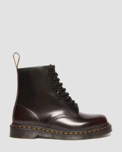 1460 Arcadia Leder Stiefel in Cherry Red