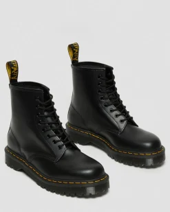 1460 Bex Glattleder Plateaustiefel in Schwarz