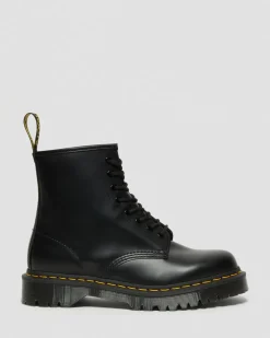 1460 Bex Glattleder Plateaustiefel in Schwarz