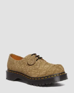 1461 Bex Made in England Emboss Wildleder Oxford Schuhe in Savannah Tan