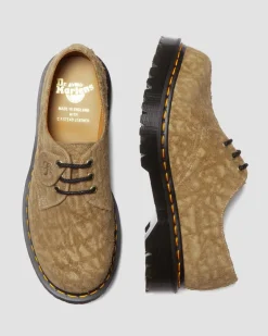 1461 Bex Made in England Emboss Wildleder Oxford Schuhe in Savannah Tan
