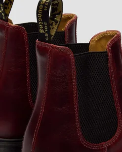 2976 Classic Calf Leder Chelsea Boots in Burgundy