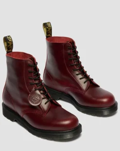 1460 Classic Calf Leder Stiefel in Burgundy