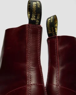 1460 Classic Calf Leder Stiefel in Burgundy