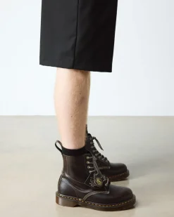 1460 Classic Calf Leder Stiefel in Sepia Grau