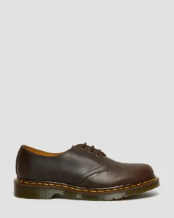 1461 Crazy Horse Leder Oxford Schuhe in Braun