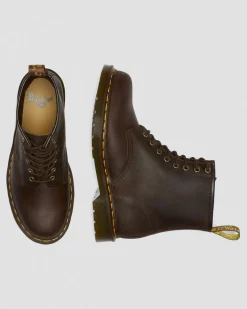 1460 Crazy Horse Leder Schnürstiefel in Braun