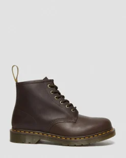 101 Crazy Horse Leder Stiefeletten in Dunkelbraun