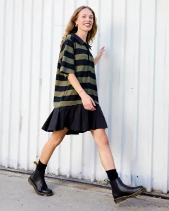 2976 Glattleder Chelsea Boots mit gelben Nahten in Schwarz