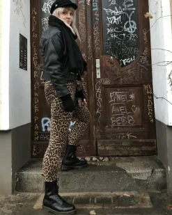 1490 Glattleder Hohe Schnürstiefel in Schwarz