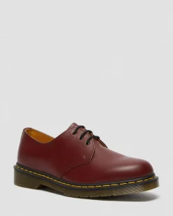 1461 Glattleder Oxford Schuhe in Cherry Red