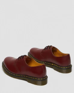 1461 Glattleder Oxford Schuhe in Cherry Red