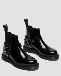 2976 HARNESS ANALINE LEDER CHELSEA BOOTS in Schwarz