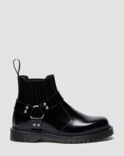 2976 HARNESS ANALINE LEDER CHELSEA BOOTS in Schwarz