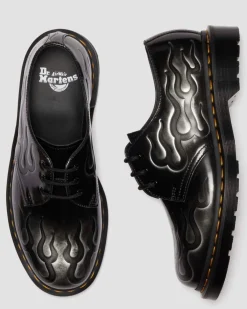 1461 Inferno Leder Schnürschuhe in Silber