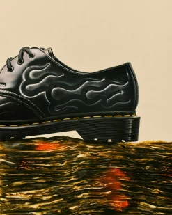 1461 Inferno Leder Schnürschuhe in Silber