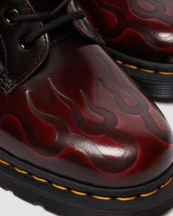 1460 Inferno Leder Schnürstiefel in Cherry Red