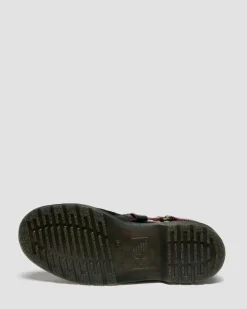 1461 Jahr des Pferdes Leder Schuhe in Schwarz