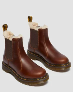 2976 Leonore Chelsea Boots Mit Kunstpelzfutter in Butterscotch