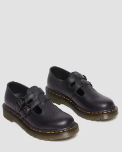 8065 Mary Jane Virginia Leder Schuhe in Schwarz