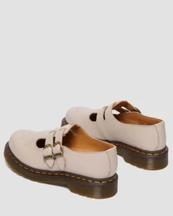 8065 Mary Jane Virginia Leder Schuhe in Vintage Taupe