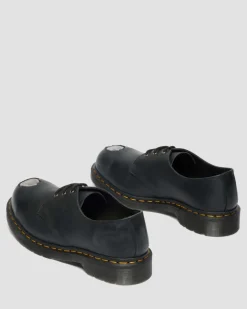 1461 Metal Toe Leder Schuhe in Schwarz