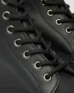 1460 Metal Toe Leder Stiefel in Schwarz