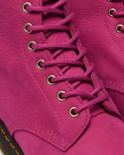 1460 MILLED NUBUCK SCHNÜRSTIEFEL in Pink