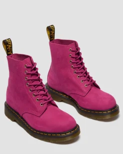 1460 MILLED NUBUCK SCHNÜRSTIEFEL in Pink