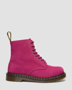 1460 MILLED NUBUCK SCHNÜRSTIEFEL in Pink