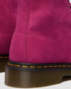 1460 MILLED NUBUCK SCHNÜRSTIEFEL in Pink