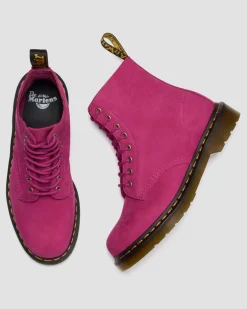 1460 MILLED NUBUCK SCHNÜRSTIEFEL in Pink