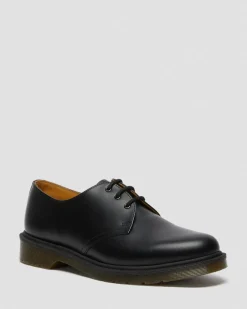 1461 Narrow Plain Welt Glattleder Oxford Schuhe in Schwarz
