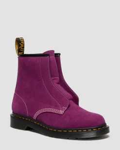 1460 NUBUCK SLIP ON STIEFEL OHNE SCHNÜRUNG in Lila