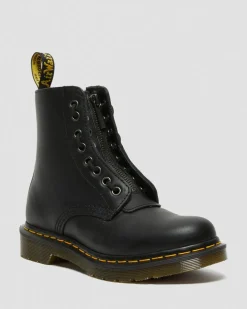 1460 Pascal Nappa Stiefel mit Reißverschluss in Schwarz