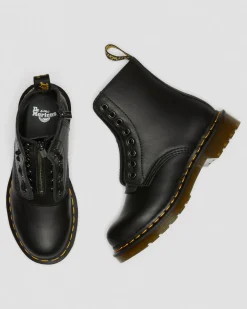 1460 Pascal Nappa Stiefel mit Reißverschluss in Schwarz