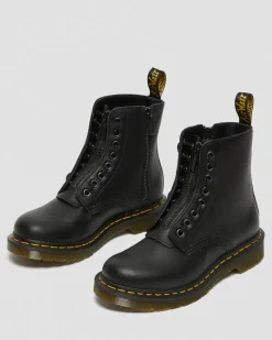 1460 Pascal Nappa Stiefel mit Reißverschluss in Schwarz