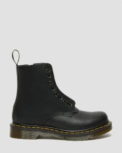 1460 Pascal Nappa Stiefel mit Reißverschluss in Schwarz