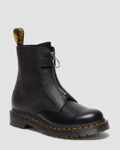 1460 Pascal Stiefel mit Reißverschluss in Schwarz