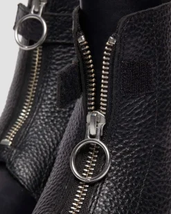 1460 Pascal Stiefel mit Reißverschluss in Schwarz