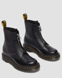 1460 Pascal Stiefel mit Reißverschluss in Schwarz